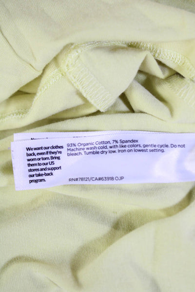 Eileen Fisher Women's V-Neck Sleeveless Mini T-Shirt Dress Yellow Size SP