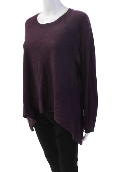Eileen Fisher Women's Long Sleeves Round Neck Pullover Sweater Purple Size M