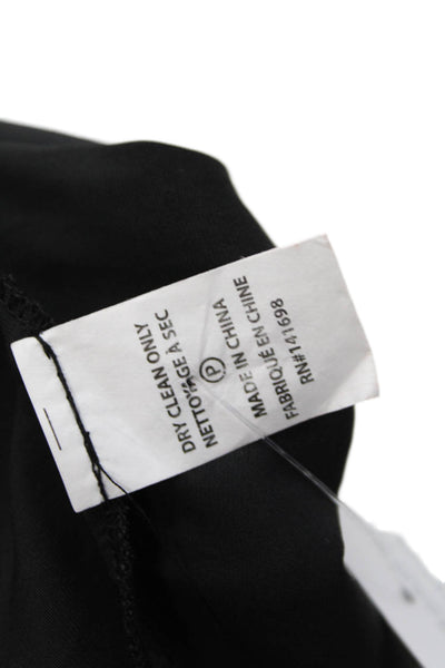 Ramy Brook Womens Off The Shoulder Short Sleeves A Line Dress Black Size Medium
