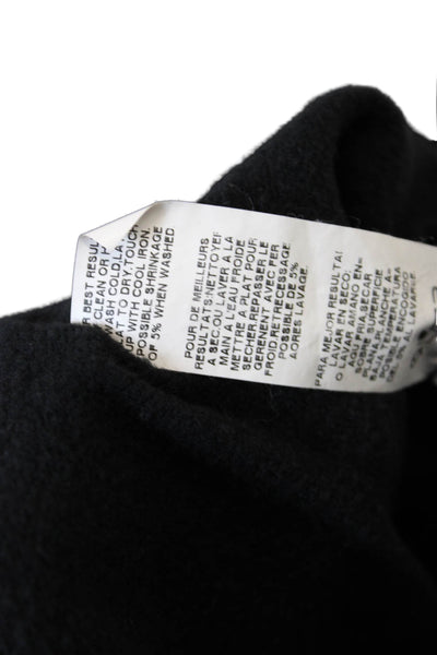 Fifteen Twenty Womens Long Flare Sleeve Scoop Neck Sweatshirt Black Size XS