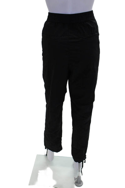 Rag & Bone Womens Cotton Elastic Waist High-Rise Tapered Pants Black Size 30