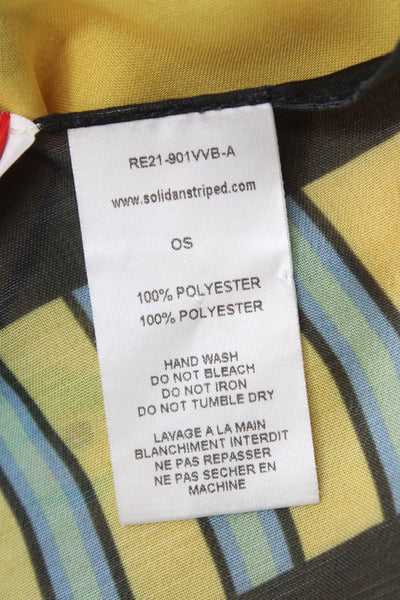 Solid & Striped Womens Animal Print Scarf Multicolor Size 54X34"
