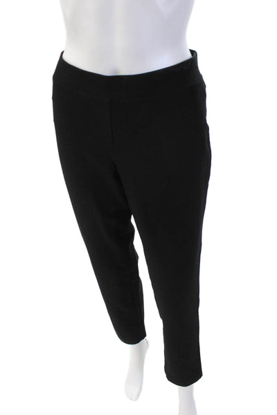 Eileen Fisher Womens Stretch Casual Mid-Rise Tapered Pants Black Size S