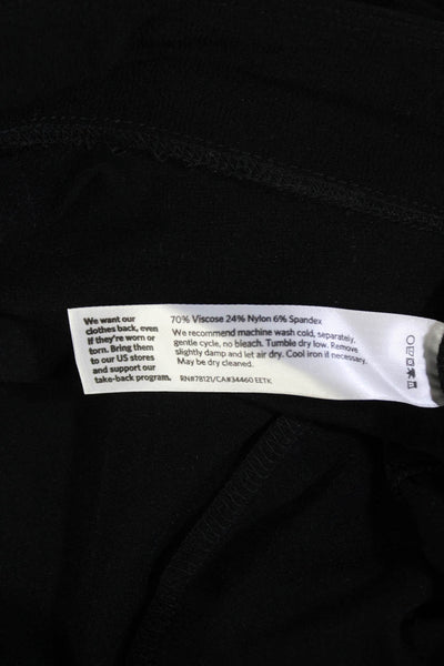 Eileen Fisher Womens Stretch Casual Mid-Rise Tapered Pants Black Size S