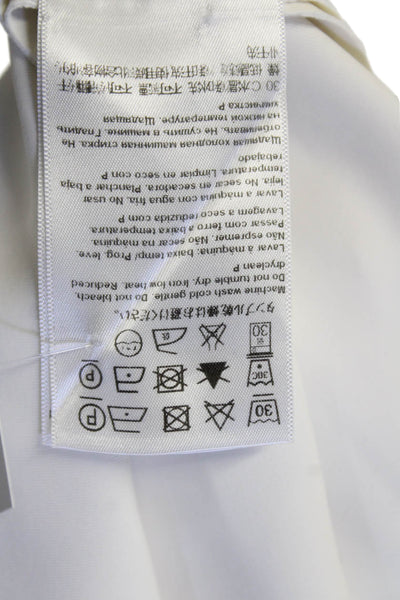 Escada Womens Sleeveless Knee Length Shift Dress Eggshell White Size EUR 38
