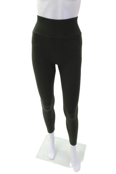 Lululemon Womens Pull On High Rise Athletic Leggings Military Green Size 4