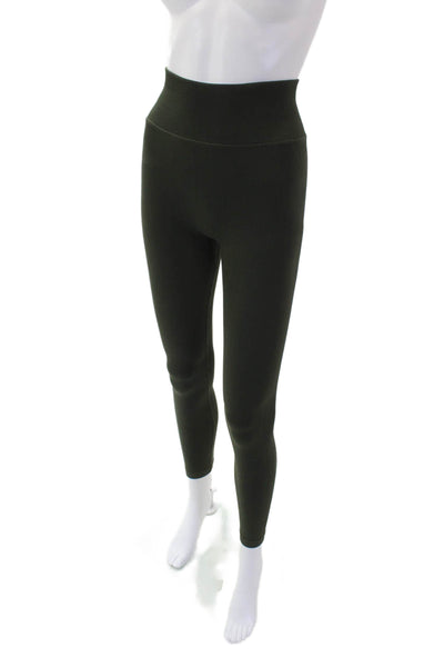 Lululemon Womens Pull On High Rise Athletic Leggings Military Green Size 4