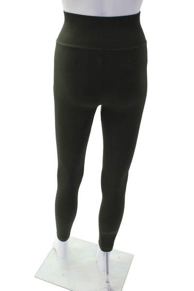Lululemon Womens Pull On High Rise Athletic Leggings Military Green Size 4