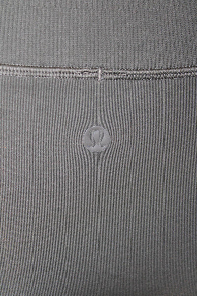 Lululemon Womens Pull On High Rise Athletic Leggings Military Green Size 4