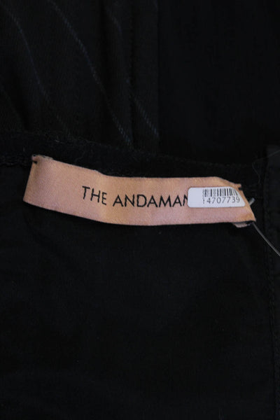 The Andamane Womens Hook Back Spaghetti Strap Corset Top Black Size Small