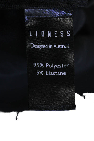Lioness Womens Cowl Neck Sleeveless Zip Hem Blouse Tank Top Black Size S