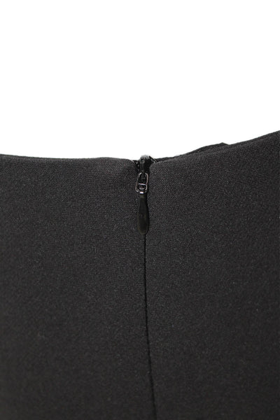 & Other Stories Womens High Rise Straight Leg Dress Pant Trousers Black Size 8