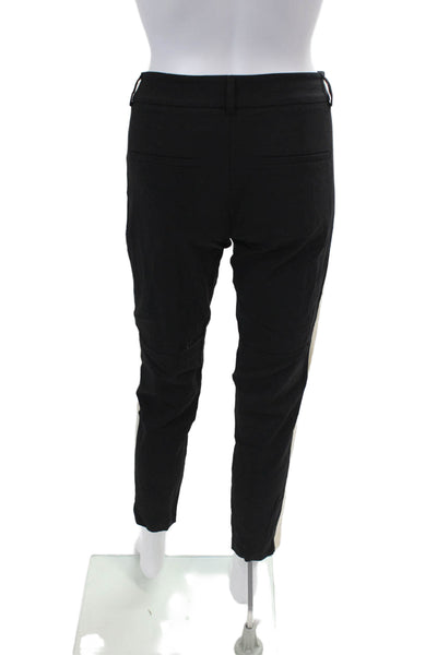 Vince Women's Hook Closure Flat Front Straight Leg Ankle Pants Black Size 2