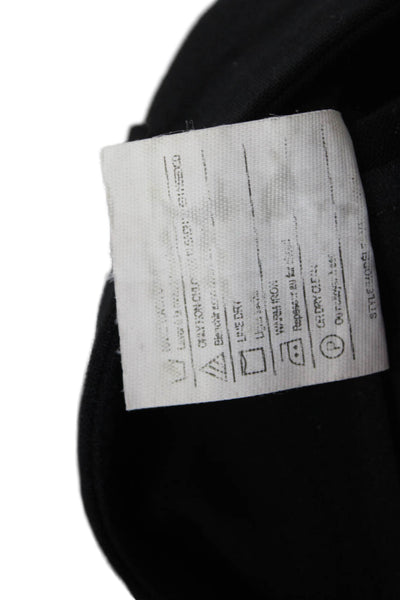 Vince Women's Hook Closure Flat Front Straight Leg Ankle Pants Black Size 2