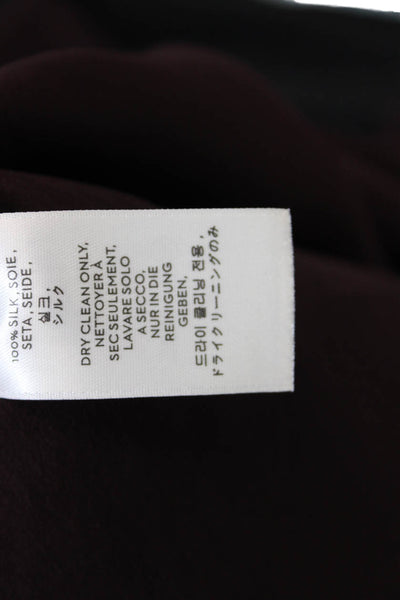 Reed Krakoff Women's V-Neck Sleeveless Silk Slit Hem Layered Tank Purple Size 4