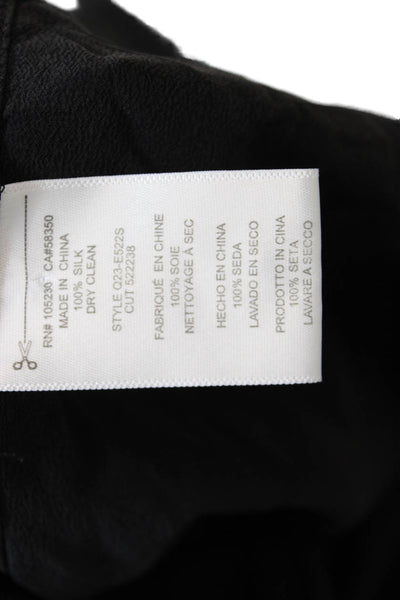 Equipment Femme Women's Collared Long Sleeves Embroidered Shirt Back Size XS
