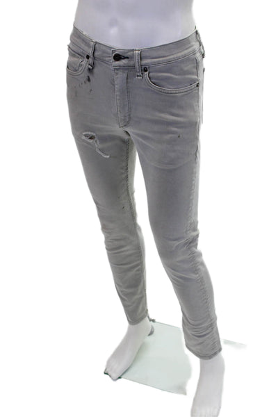 Rag & Bone Mens Cotton Five Pocket Button Closure Slim Fit Jeans Gray Size 29X32