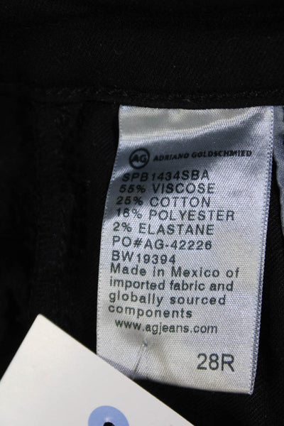 AG Adriano Goldschmied Womens The Prima High Rise Cigarette Leg Jeans Black Size