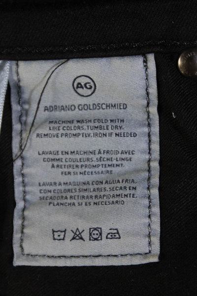 AG Adriano Goldschmied Womens The Prima High Rise Cigarette Leg Jeans Black Size