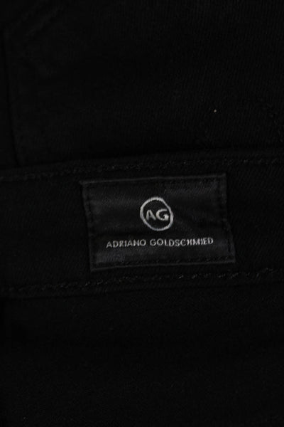 AG Adriano Goldschmied Womens The Prima High Rise Cigarette Leg Jeans Black Size