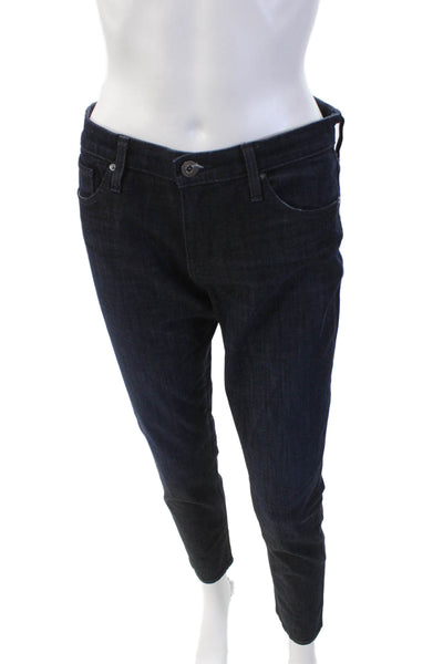 AG Adriano Goldschmied Womens The Prima Ankle Cigarette Jeans Blue Cotton Size 2