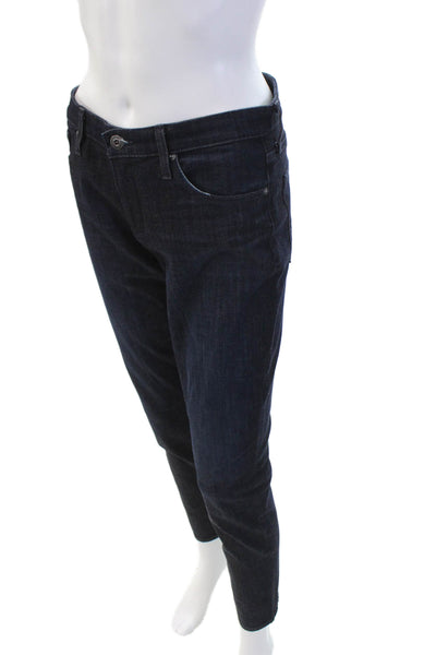 AG Adriano Goldschmied Womens The Prima Ankle Cigarette Jeans Blue Cotton Size 2