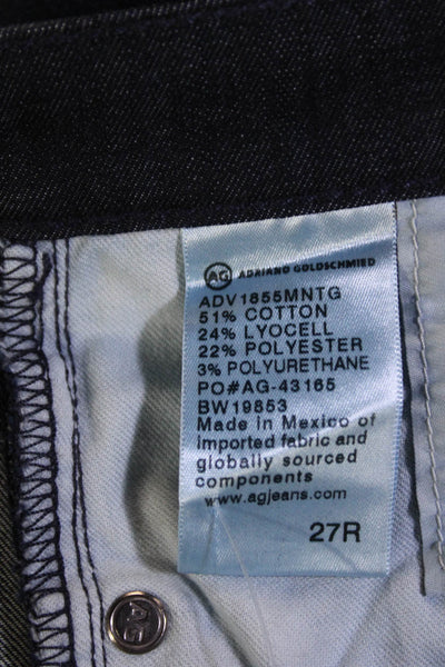 AG Adriano Goldschmied Womens The Prima Ankle Cigarette Jeans Blue Cotton Size 2