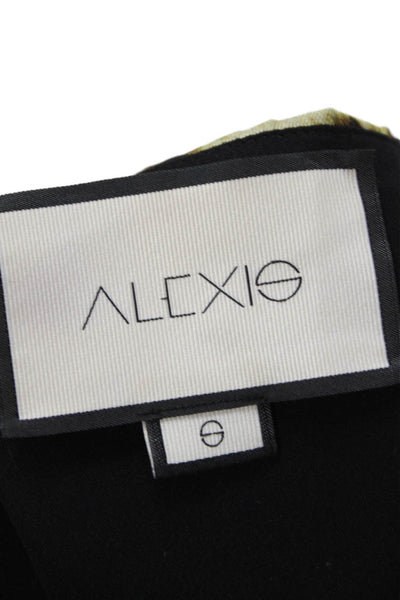 Alexis Womens Back Zip Leopard Printed Mini Pencil Skirt Brown Size Small