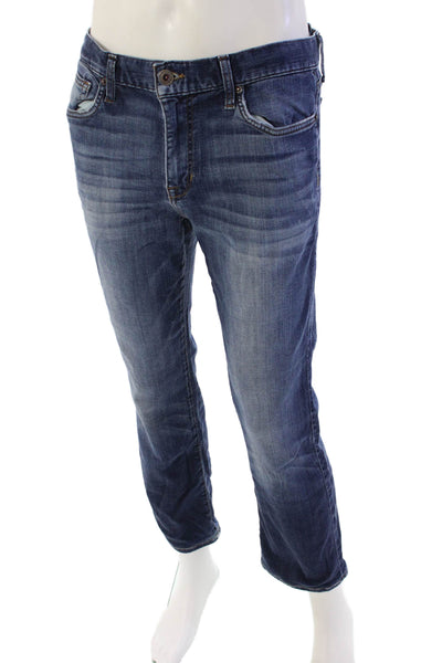 Joes Jeans Mens Cotton Blend Straight Leg Zip Fly Relaxed Jeans Blue Size 32