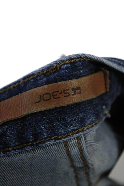 Joes Jeans Mens Cotton Blend Straight Leg Zip Fly Relaxed Jeans Blue Size 32
