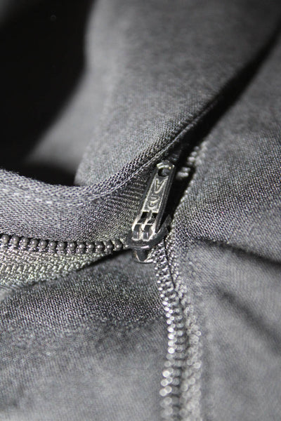 Armani Collezioni Mens Creased Cuffed Dress Pants Black Wool Size 34