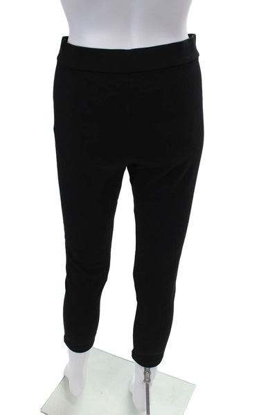 Theory  Womens Solid Elastic Waist Casual Ankle Leggings Black Size L
