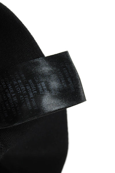 Theory  Womens Solid Elastic Waist Casual Ankle Leggings Black Size L