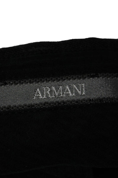 Armani Collezioni Mens Creased Straight Leg Dress Pants Gray Wool Size 34