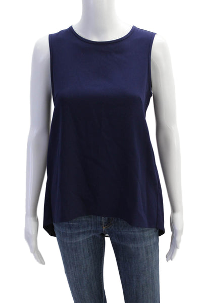 Rag & Bone Women's Round Neck Sleeveless Colorblock Tank Top Blue Size XS