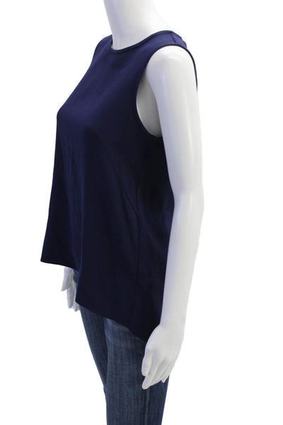 Rag & Bone Women's Round Neck Sleeveless Colorblock Tank Top Blue Size XS