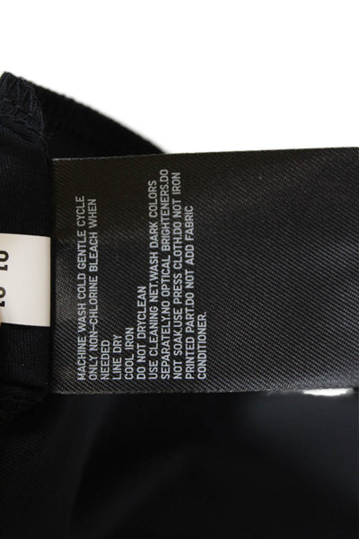 Uniqlo Womens Ultra Stretch A-Line Short Sleeve Flare Dress Black Size S