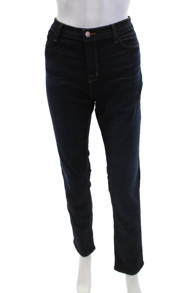 J Brand Womens Mid Rise Skinny Leg Atlantis Jeans Blue Cotton Size 30