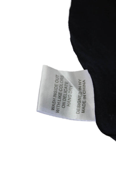 Katie J Girls Smocked Waistband Tiered Ruffled Mini Skirt Black Size Medium