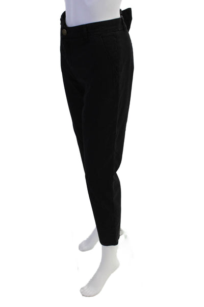 Current/Elliott Womens Cotton Stiletto Tapered Trouser Jeans Black Size 30