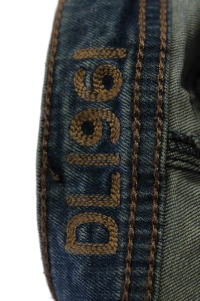 DL1961 Womens Cotton Distressed Zippered Amanda Skinny Jeans Blue Size 30
