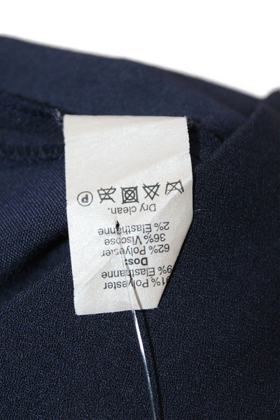 J Crew Womens Sleeveless Knee Length A Line Dress Navy Blue Size 12