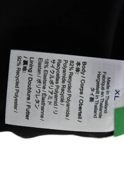J Crew Womens High Rise Bikini Bathing Suit Black Size Extra Large 34/D