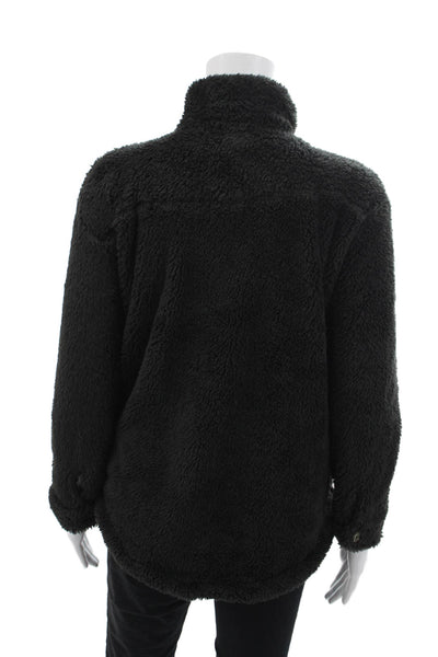 Vintage Havana Womens Long Sleeves Button Down Shirt Black Size Extra Large