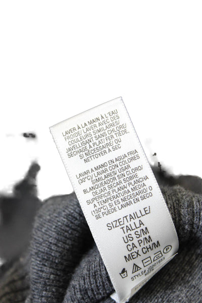 Juicy Couture Womens Scoop Neck 3/4 Sleeve Knit Sweatshirt Gray Size Small