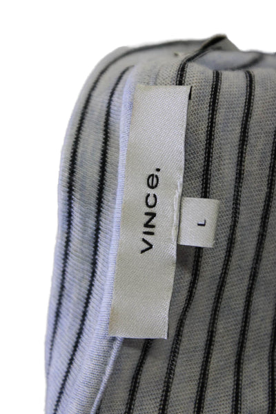 Joie Womens Ribbed Long Sleeve Open Front Cardigan Sweater Black Gray Medium