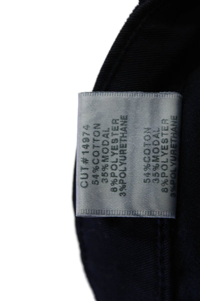 J Brand Womens Zipper Fly Mid Rise Velvet Skinny Ankle Jeans Navy Blue Size 30