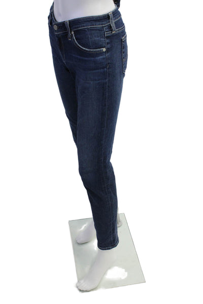 AG Adriano Goldschmied Womens High Rise Stilt Cigarette Leg Jeans Blue Size 28