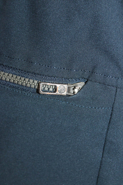 Lululemon Womens Ribbed Detail Zippered Pocket Athletic Joggers Blue Size S