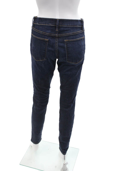 Frame Denim Womens High Rise Skinny Leg Baker Jeans Blue Cotton Size 28